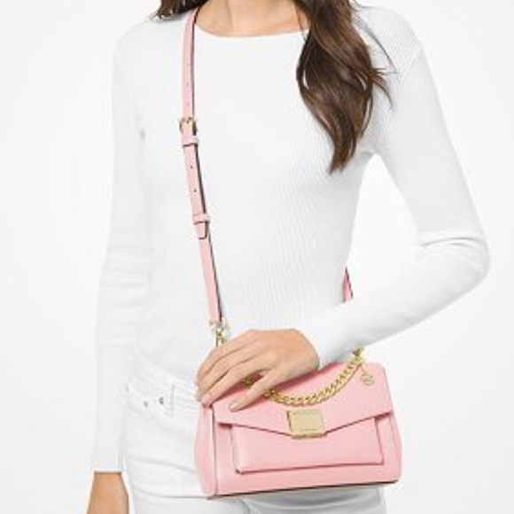 Michael Kors Medium Leather Crossbody Bag, - Picture 5 of 6